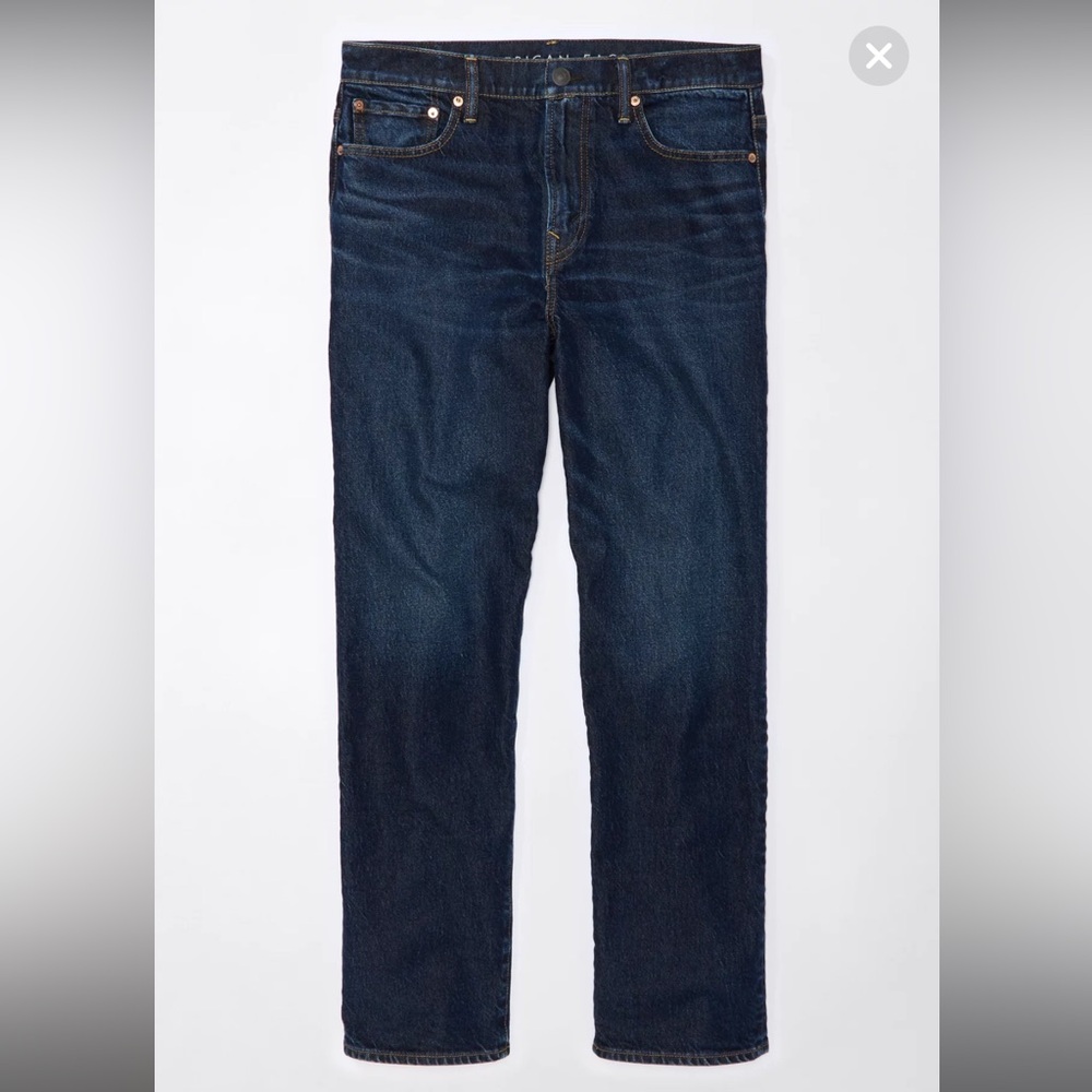 Brand New AE EasyFlex Blue Denim loose Jeans - 34x30